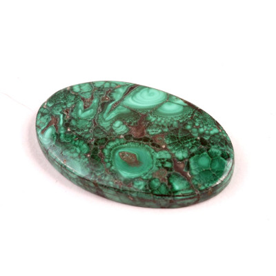 Kabošon Malachite č.3820 (36x23x5mm)