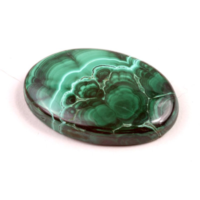 Kabošon Malachite č.3821 (37x25x7mm)