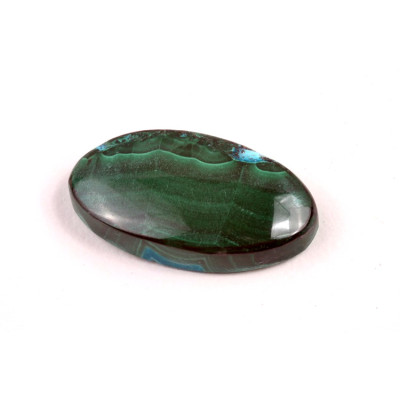 Kabošon Malachite Chrysocolla č.299 (27x15x6mm)