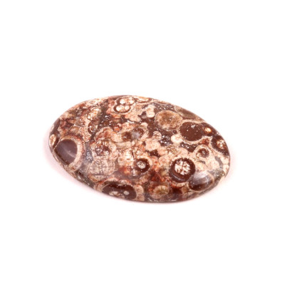 Kabošon Orbicular Jasper č.7339 (35x22x6mm)