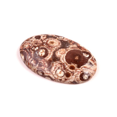 Kabošon Orbicular Jasper č.7340 (37x23x6mm)
