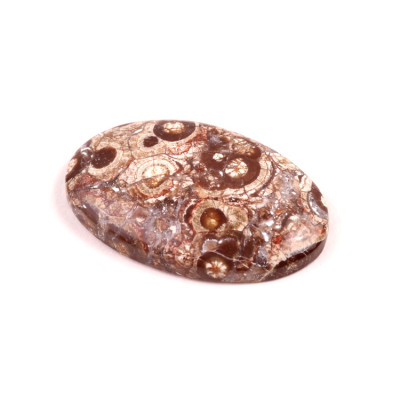 Kabošon Orbicular Jasper č.7346 (36x22x6mm)