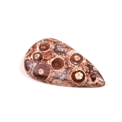 Kabošon Orbicular Jasper č.7350 (37x21x6mm)