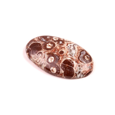 Kabošon Orbicular Jasper č.7354 (34x19x6mm)