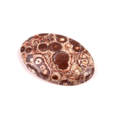 Kabošon Orbicular Jasper č.7358 (36x24x6mm)