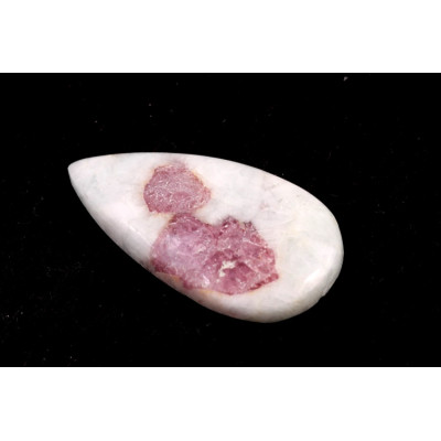 Kabošon Růžový Turmalín č.7369 (36x19x6mm)