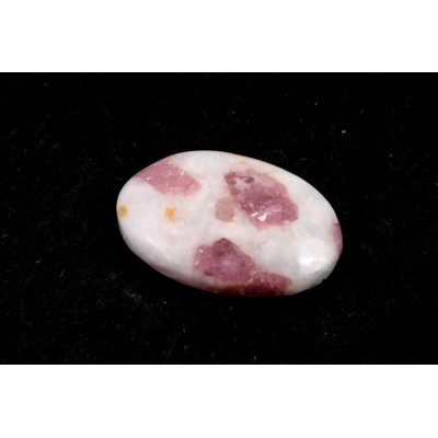 Kabošon Růžový Turmalín č.7377 (27x19x6mm)