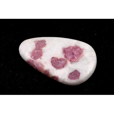 Kabošon Růžový Turmalín č.7381 (37x23x6mm)