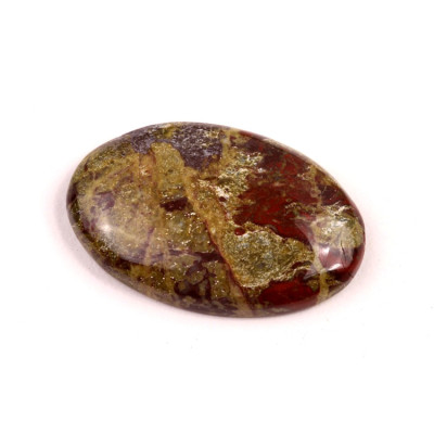 Kabošon Dragon Blood Jasper č.2192 (34x23x7mm)
