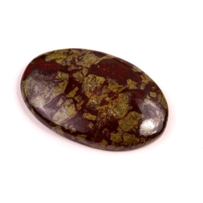 Kabošon Dragon Blood Jasper č.2197 (37x24x6mm)