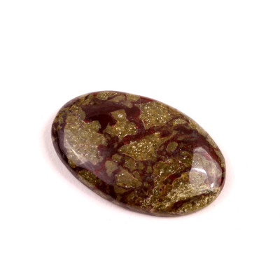 Kabošon Dragon Blood Jasper č.2214 (32x21x6mm)