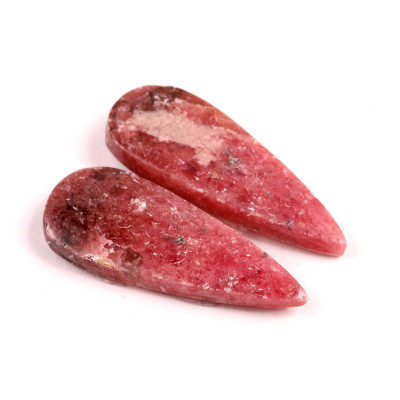 Kabošony páry Rhodonit č.P723 (39x15x6mm)