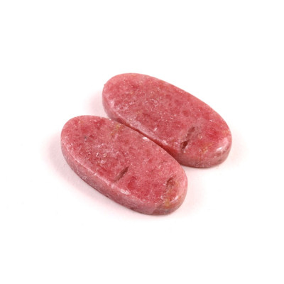 Kabošony páry Rhodonit č.P730 (29x14x6mm)