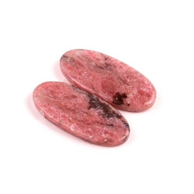 Kabošony páry Rhodonit č.P731 (31x14x5mm)