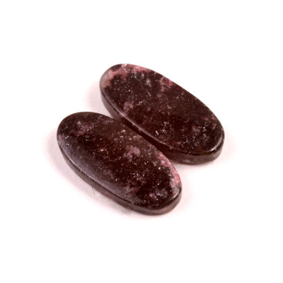 Kabošony páry Rhodonit č.P733 (28x14x6mm)