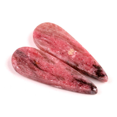 Kabošony páry Rhodonit č.P735 (45x15x5mm)