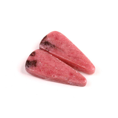 Kabošony páry Rhodonit č.P738 (30x13x5mm)