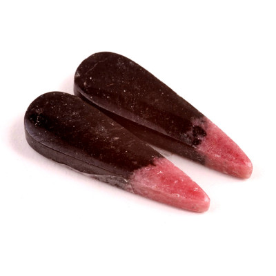 Kabošony páry Rhodonit č.P743 (42x14x7mm)