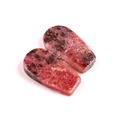 Kabošony páry Rhodonit č.P744 (28x15x5mm)