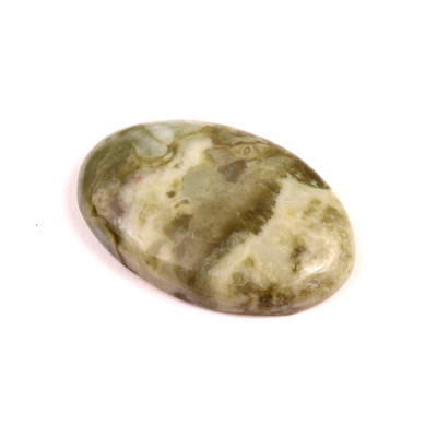 Kabošon Epidote Jasper č.1646 (38x26x7mm)