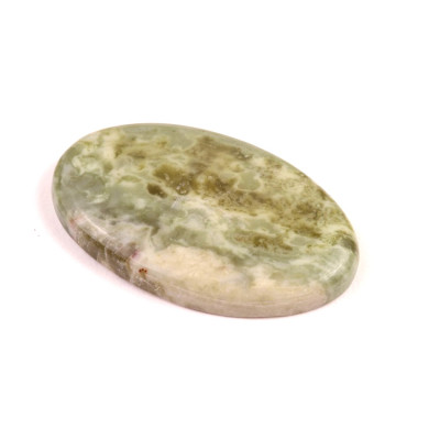 Kabošon Epidote Jasper č.1656 (41x25x6mm)