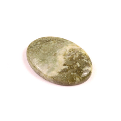 Kabošon Epidote Jasper č.1664 (32x23x6mm)