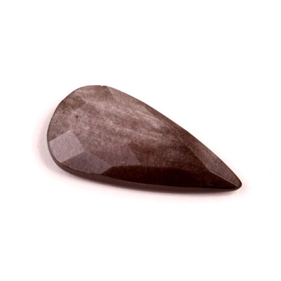 Kabošon Broušený Stříbrný Obsidián č.6721 (34x17x6mm)