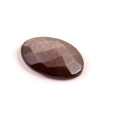 Kabošon Broušený Stříbrný Obsidián č.6725 (27x17x7mm)