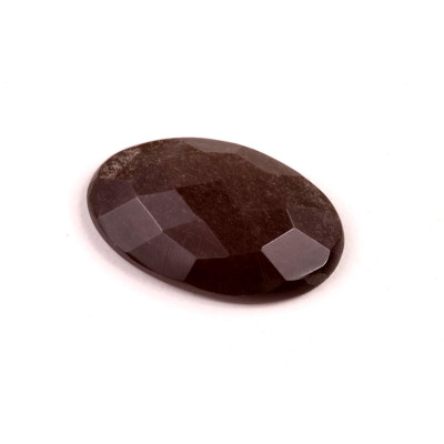 Kabošon Broušený Stříbrný Obsidián č.6726 (29x18x6mm)