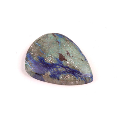 Kabošon Azurite č.7605 (30x23x6mm)