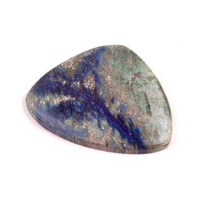 Kabošon Azurite č.7611 (38x30x5mm)
