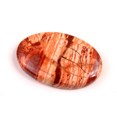 Kabošon Red Snakeskin Jasper č.7649 (35x23x6mm)