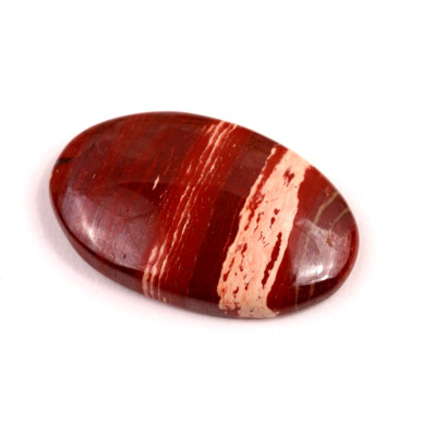 Kabošon Red Snakeskin Jasper č.7651 (34x22x6mm)