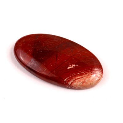 Kabošon Red Snakeskin Jasper č.7652 (36x18x6mm)
