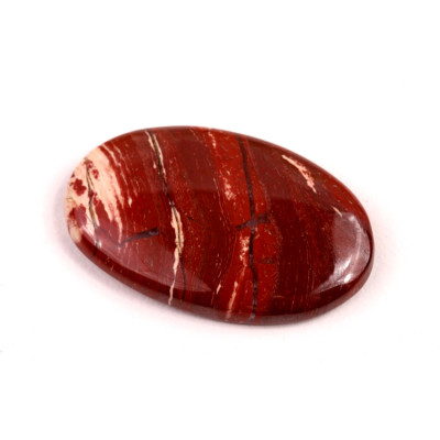 Kabošon Red Snakeskin Jasper č.7668 (34x21x5mm)