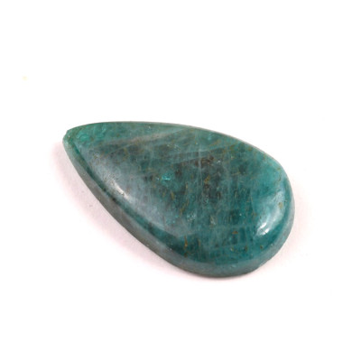 Vrtaný kabošon Blue Apatit č.V162 (37x22x8mm)