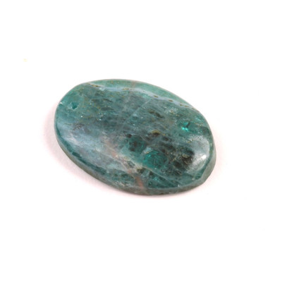 Vrtaný kabošon Blue Apatit č.V163 (32x22x6mm)