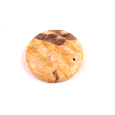 Vrtaný kabošon Grafický Foldspar č.V166 (27x6mm)