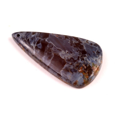 Vrtaný kabošon Modrý Pietersite č.V172 (45x24x6mm)