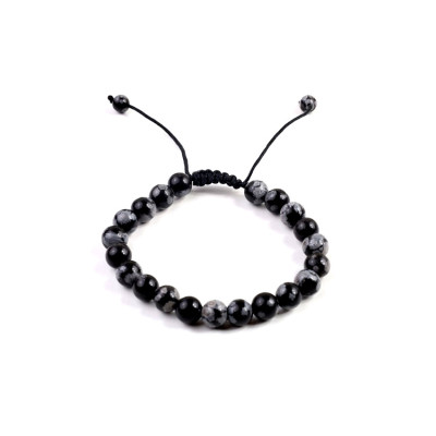 Náramek Vločkový Obsidián č.19