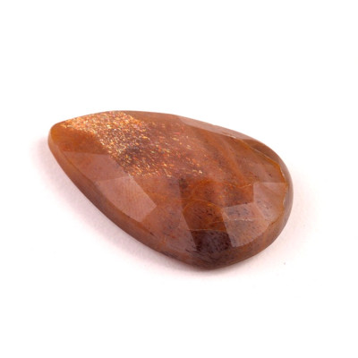 Kabošon Broušený Sunstone č.7774 (37x23x9mm)