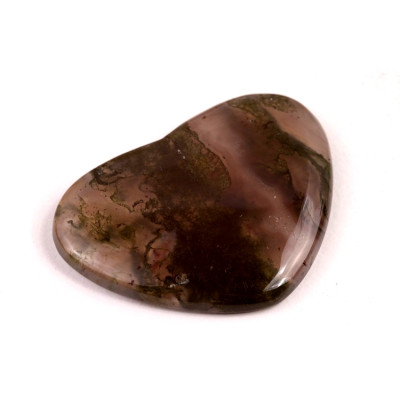 Kabošon Moss Heart Agate č.7816 (28x38x5mm)