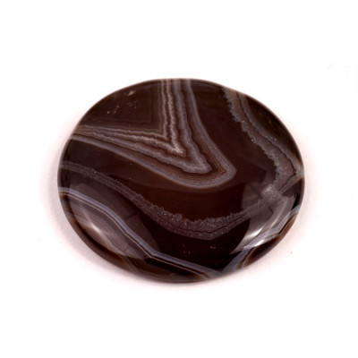 Kabošon Black Banded Agate č.7838 (34x6mm)