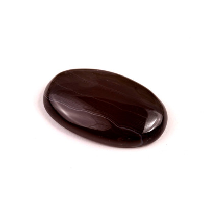 Kabošon Black Banded Agate č.7842 (31x19x7mm)