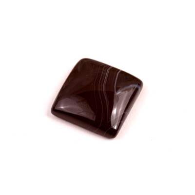 Kabošon Black Banded Agate č.7850 (19x19x6mm)