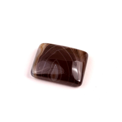 Kabošon Black Banded Agate č.7851 (21x17x7mm)