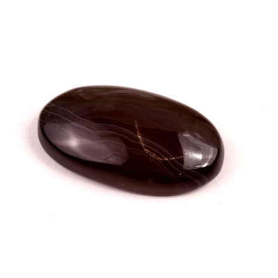 Kabošon Black Banded Agate č.7855 (34x20x8mm)