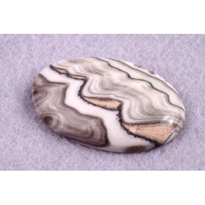 Kabošon Grey Crazy Lace č.7890 (34x22x7mm)