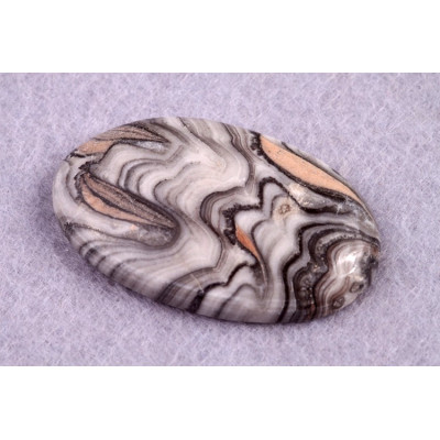 Kabošon Grey Crazy Lace č.7893 (34x21x6mm)