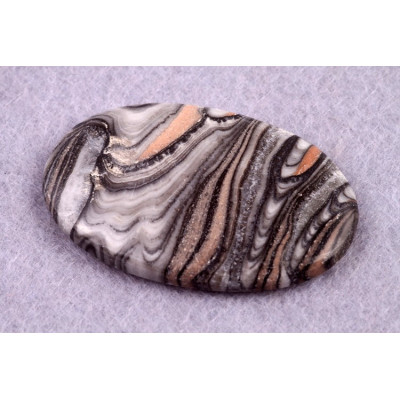 Kabošon Grey Crazy Lace č.7897 (36x23x5mm)